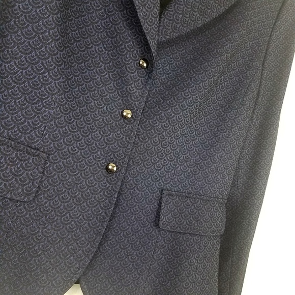Tahari Women's Navy Blue French Shell Jacket Suit Coat Blazer - Picture 4 of 8